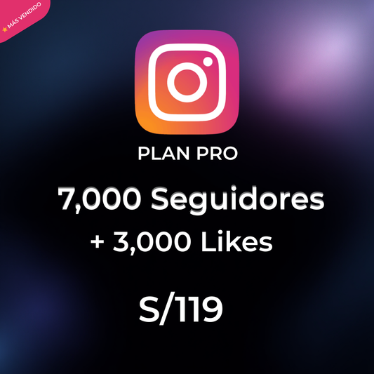 Instagram – Plan PRO (Más vendido)